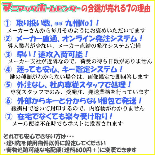 【送料無料】TOSTEMUshinSHOWAWNWXWSキー純正合鍵