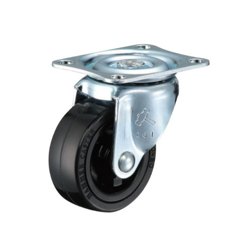 ハンマーキャスター　420G　自在/ゴム車　25mm　4個1組