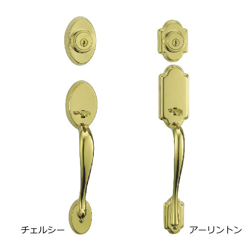 TITAN　Kwikset　サムラッチ錠・チェルシー/アーリントン 室内ノブタイプ　カギ3本付き