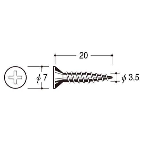 【 ROYAL 】 GPダボ柱　GPS用ビス GT-P アルシルバー（50本入り）
