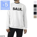 ボーラー BALR. スウェット メンズ brand crewneck sweater white black BRAND CREW NECK SWEATER ...