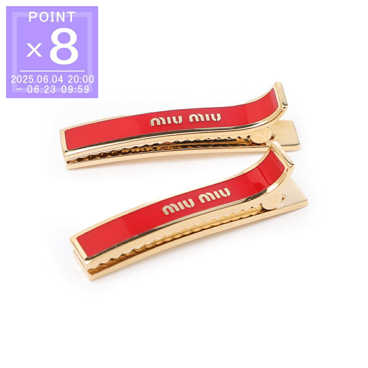 miu MIUMIU ミュウミュウ ヘアクリップ 5IF144 2DTU レディース