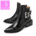 ガニー GANNI チェルシーブーツ ブラック レディース s2226 099 black CHUNKY BUCKLE CHELSEA BOOTS【返品送料無料...