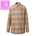 バーバリー BURBERRY 長袖レギュラーカラーシャツ 総柄シャツ オレンジ 8071523 dustyorange ip chk CAXBRIDGE【返品送料無料】