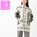 【アウトレット】マックスマーラ Max Mara 長袖レギュラーカラーシャツ 総柄シャツ ホワイト レディース 大きいサイズあり 2311960133000 0...
