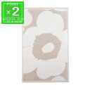 【ネコポス対応(4点まで)】マリメッコ marimekko ゲストタオル ベージュ 072791 810 UNIKKO【返品送料無料】