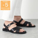 ジェイエムウエストン J.M. WESTON サンダル ブラック メンズ 大きいサイズあり 13g8gtj94653 black DOUBLE V SANDAL...