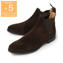 クロケット&ジョーンズ CROCKETT&JONES サイドゴアブーツ ブラウン メンズ 大きいサイズあり chelsea8 suede darkbrown C...
