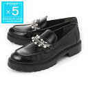 トリーバーチ TORY BURCH ローファー ブラック レディース 165828 006 EMBELLISHED CLASSIC LUG LOAFER【返品送...