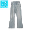 セリーヌ CELINE ジップフライジーンズ フレアジーンズ ブルー レディース 2n423 789d fzz8 DYLAN FLARED JEANS【返品送料...