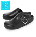 ロエベ LOEWE サンダル ミュール ブラック メンズ 大きいサイズあり m816v29x11 1100 EASE BUCKLE MULE【返品送料無料】[2...