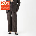【9/1限定!当選確率1/2!MAX100%POINT BACK!※要エントリー】ロエベ LOEWE スラックス トラウザーズ ブラウン レディース s540y04xhd 3110 HIGH WAISTED TROUSERS【返品送料無料】