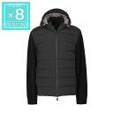 【アウトレット】モンクレール グルノーブル MONCLER GRENOBLE ダウン切り替え ジップアップ カーディガン ブラック メンズ 9b00003 m1...