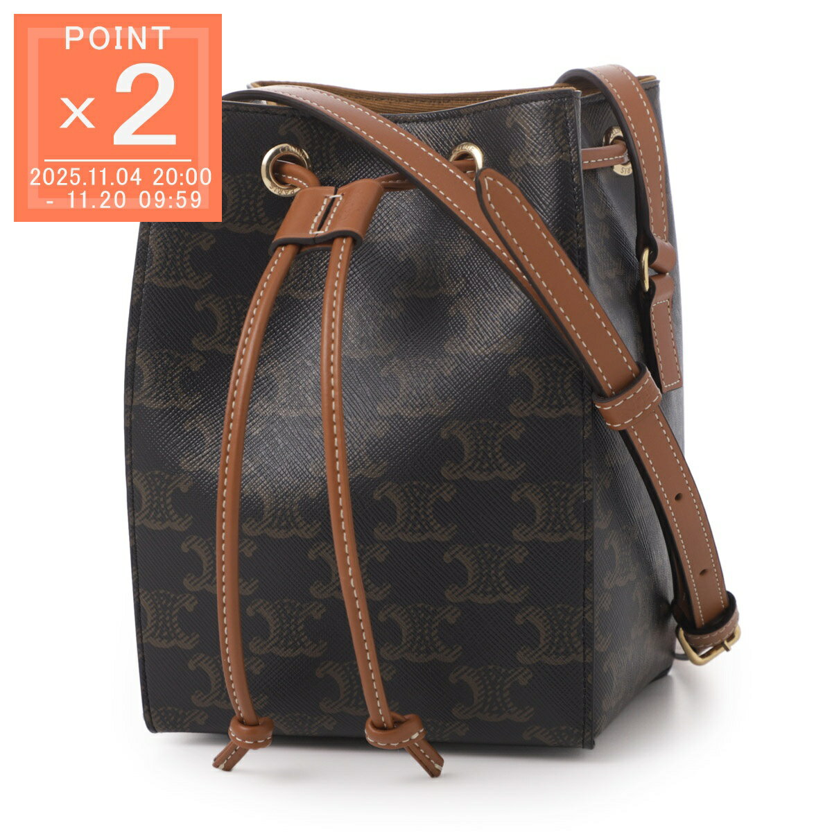 セリーヌ CELINE ショルダーバッグ クロスボディバッグ ブラウン レディース 10m74 2gce 04lu MICRO SAILOR TRIOMPHE CANVAS【返品送料無料】[2025AW]