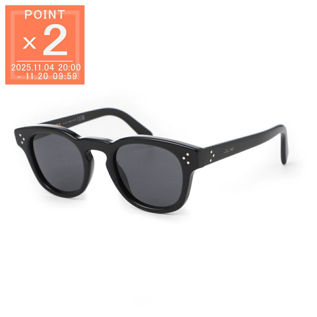 セリーヌ CELINE サングラス ブラック メンズ 4s233 cplb 38no BLACK FRAME 42【返品送料無料】[2025AW]