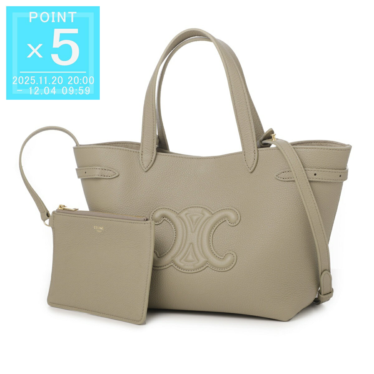 セリーヌ CELINE トートバッグ 3WAY ショルダーバッグ ベージュ レディース 12174 3eny 18gt MINI CABAS ANAIS CUIR TRIOMPHE【返品送料無料】[2025AW]のサムネイル