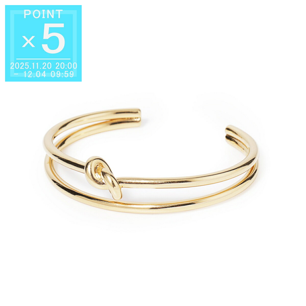 セリーヌ CELINE バングル ブレスレット ゴールド レディース 461fv 6bra 35or KNOT DOUBLE CUFF【返品送料無料】[2025AW](4)