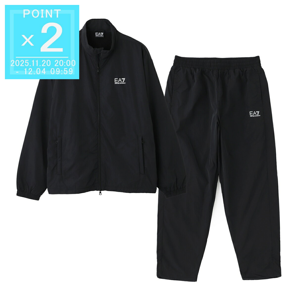 エンポリオアルマーニ EA7 EMPORIO ARMANI トラックスーツ ブラック メンズ 7m000954 af13190 uc001 CO..