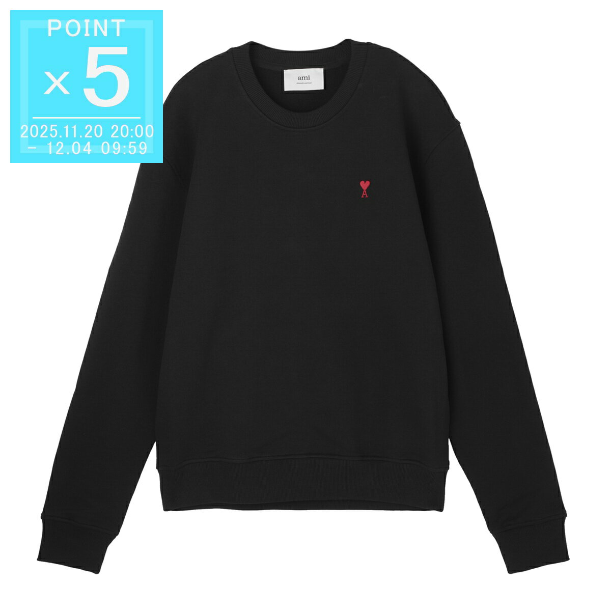  AMI åȥ ֥å  ǥ bfusw035 730 001 noir AMI DE COEUR SWEATSHIRT...