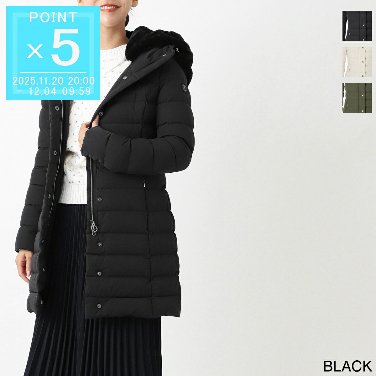 【11/25限定!当選確率1/2!MAX300%POINT BACK!※要エントリー】ケープホーン CAPE HORN ダウンコート レディース 大きいサイズあり santacruz eco fur b2572 500 SANTACRUZ ECO FUR【返品送料無料】のサムネイル