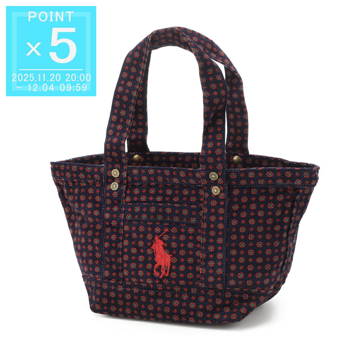 ポロラルフローレン POLO RALPH LAUREN トートバッグ ブルー レディース 2ar067 bcv RLAG POLO MINI TOTE【返品送料無料】