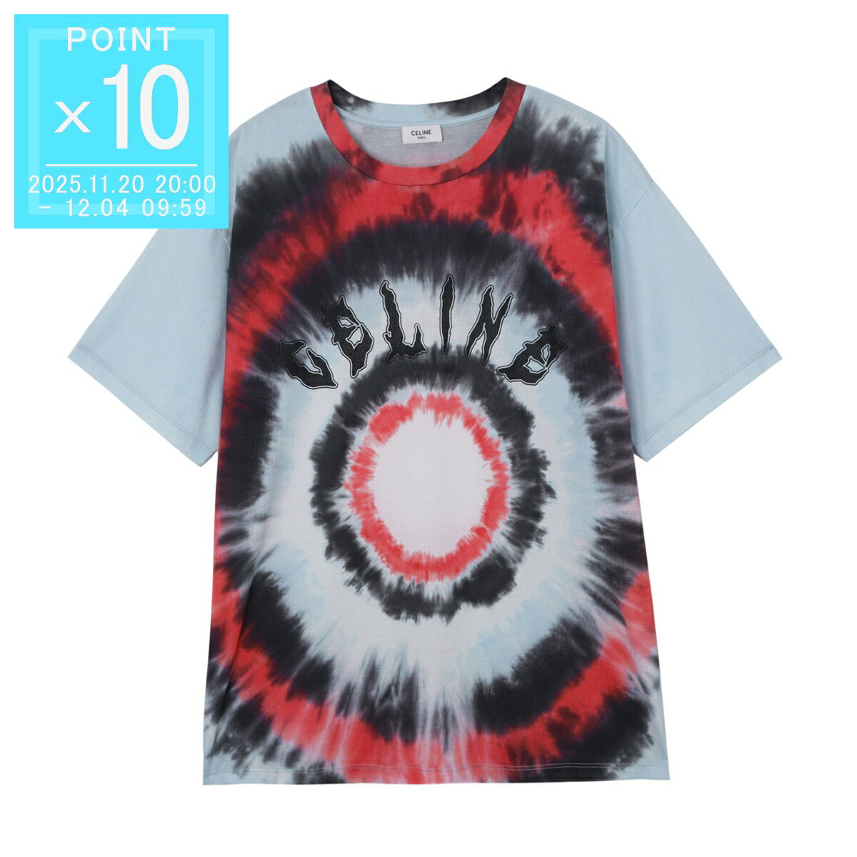 【アウトレット】【ラスト1点】セリーヌ CELINE クルーネックTシャツ マルチカラー メンズ 2x65m 871w ..