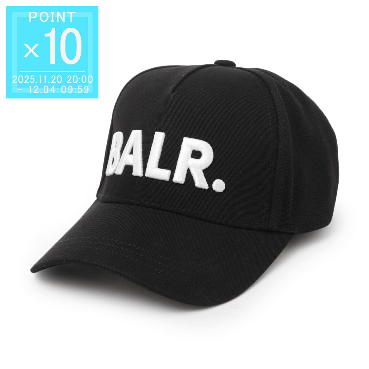 【11/25限定!当選確率1/2!MAX300%POINT BACK!※要エントリー】【アウトレット】ボーラー BALR. ベースボールキャップ 5パネルキャップ ブラック メンズ gameday cotton cap jetblack Game Day Cotton Cap【返品送料無料】