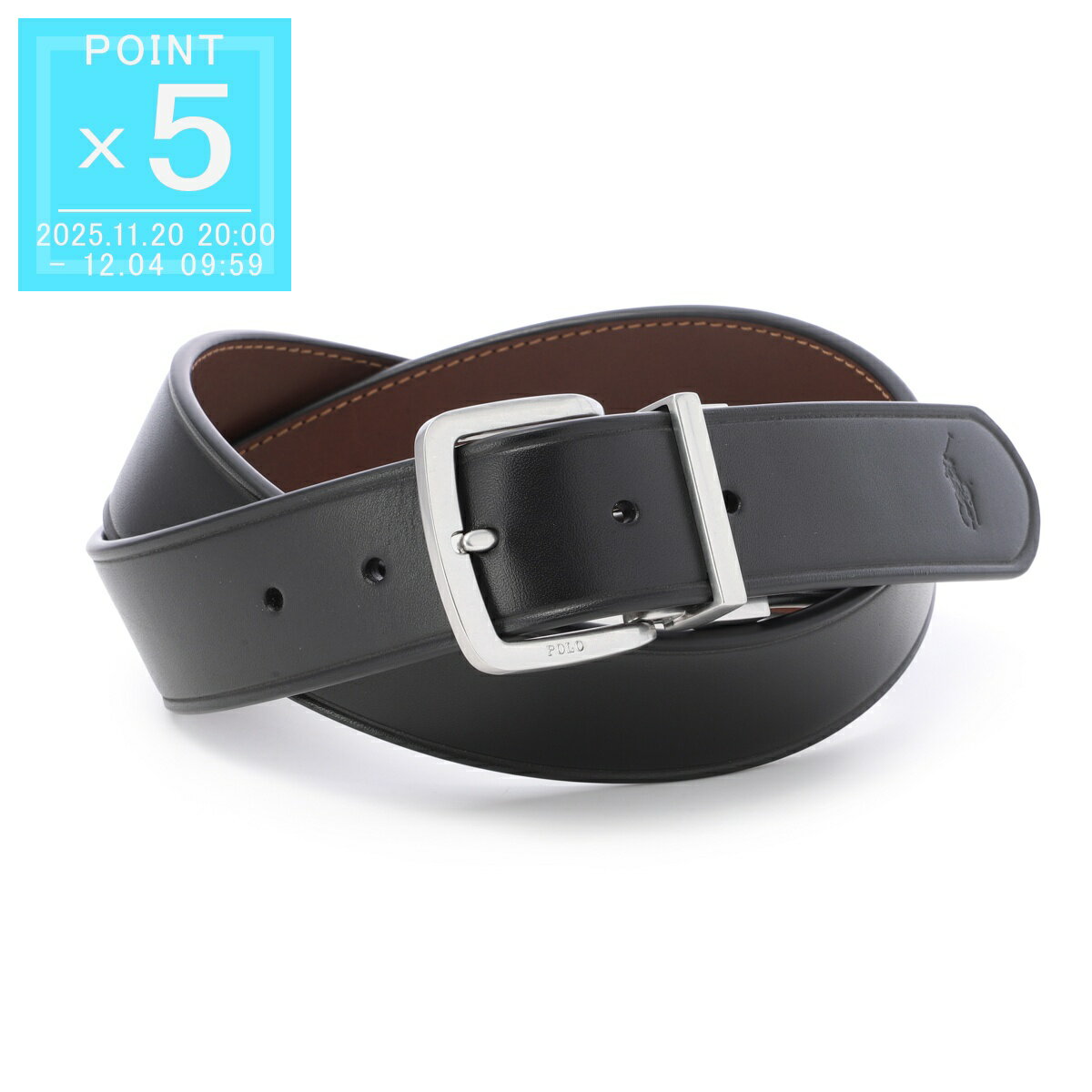 ポロラルフローレン POLO RALPH LAUREN リバーシブルベルト ブラック メンズ 大きいサイズあり 405899991 001【返品送料無料】