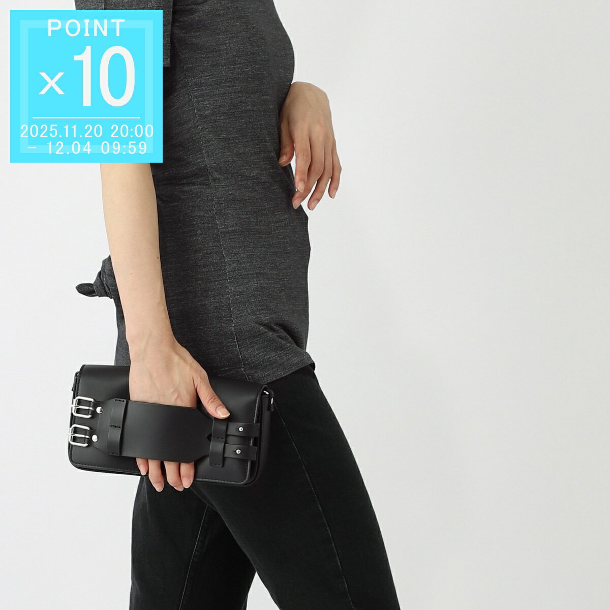 エムエム 6 メゾンマルジェラ MM6 Maison Margiela ショルダーバッグ クラッチバッグ ブラック レディース sb6wg0018 p8327 ha751 BRACELET BAG SMALL【返品送料無料】