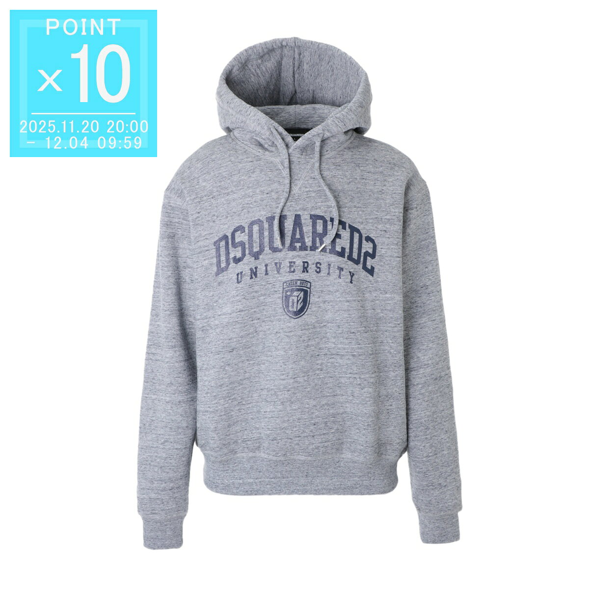 【アウトレット】ディースクエアード DSQUARED2 パーカ フーディ グレー メンズ s74gu0744 s25477 860m COOL FIT HOOD...