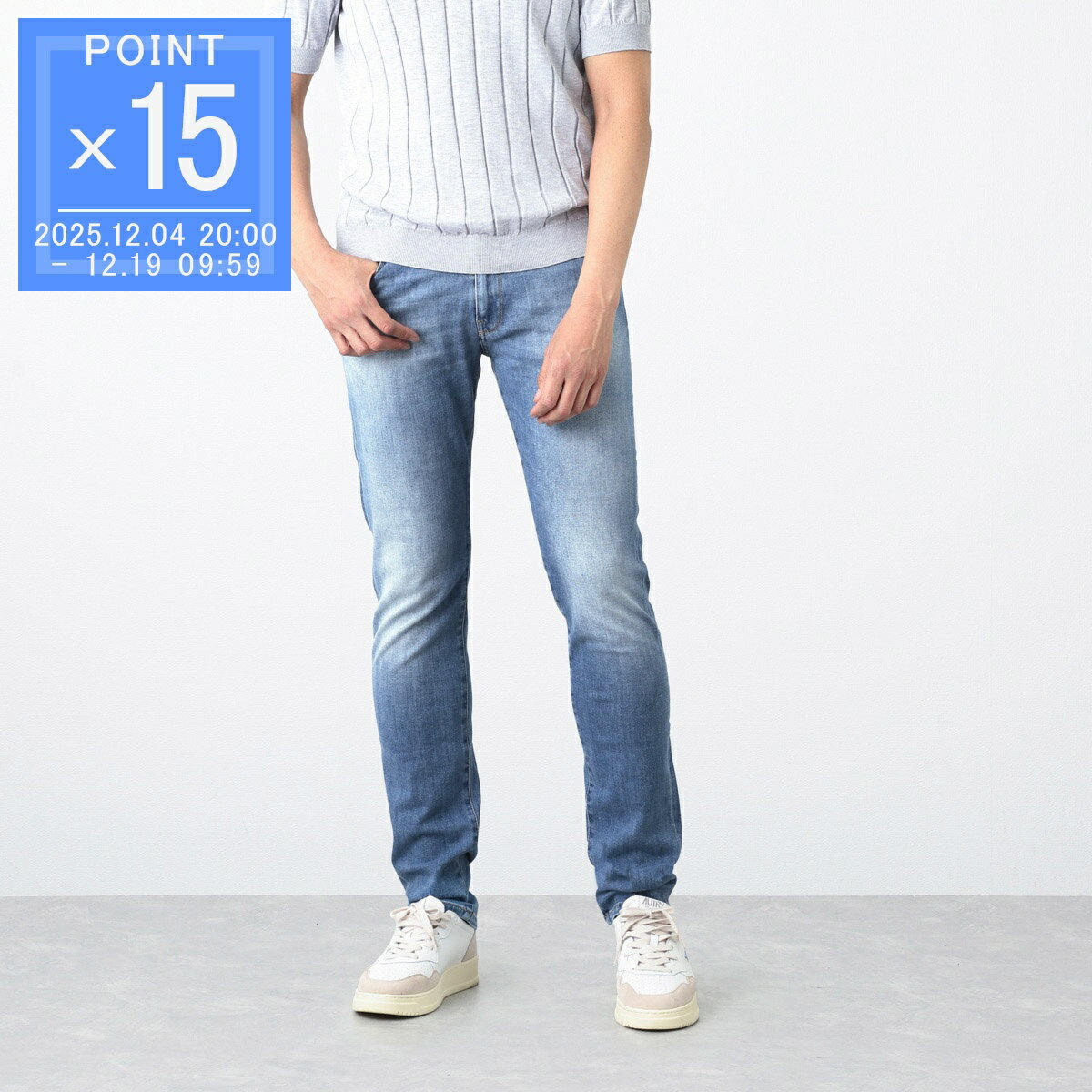 【アウトレット】ピーティートリノデニム PT TORINO DENIM ジップフライジーンズ ブルー メンズ 大きいサイズあり c5dj05z30bas ca43 mk90 SWING SUPERSLIM FIT【返品送料無料】