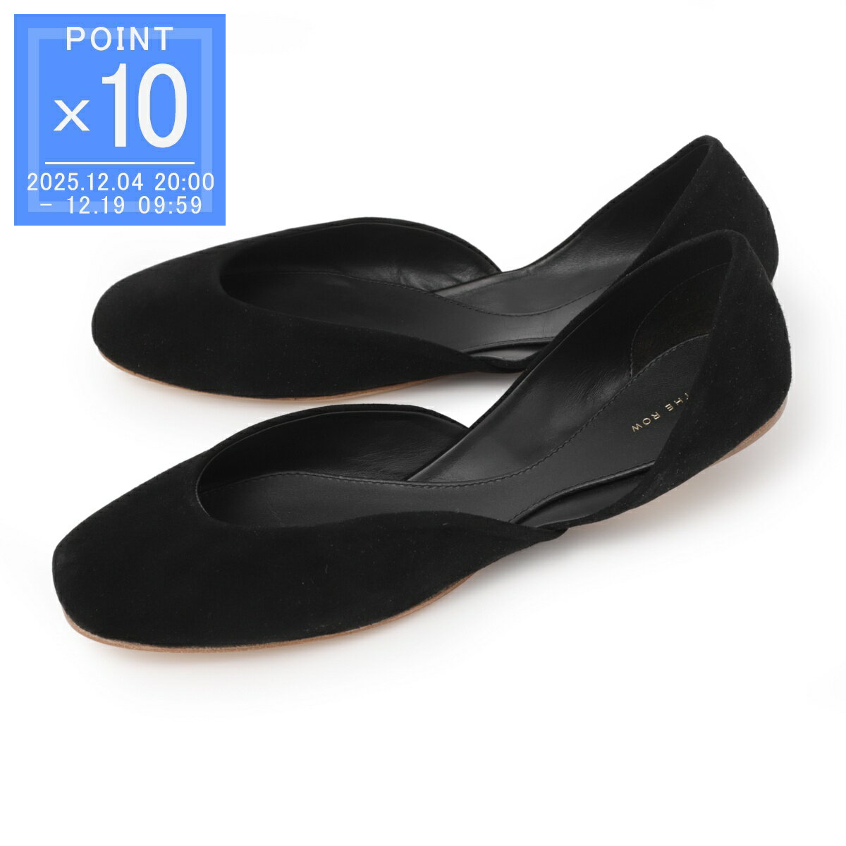 楽天モダンブルー楽天市場店【アウトレット】【アウトレット】ザ ロウ THE ROW フラットシューズ バレエシューズ ブラック レディース 大きいサイズあり f1518 l21 blk GEMMA BALLET【返品送料無料】