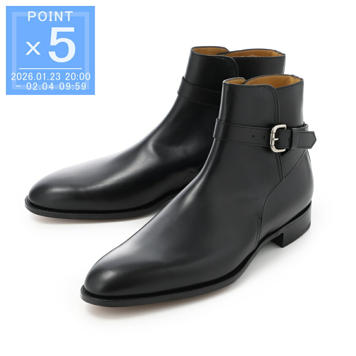 エドワードグリーン EDWARD GREEN ショートブーツ ジョッパーブーツ ブラック メンズ 大きいサイズあり lambourne e blackcalf LAMBOURNE ラスト82 ワイズE【返品送料無料】[2025AW]