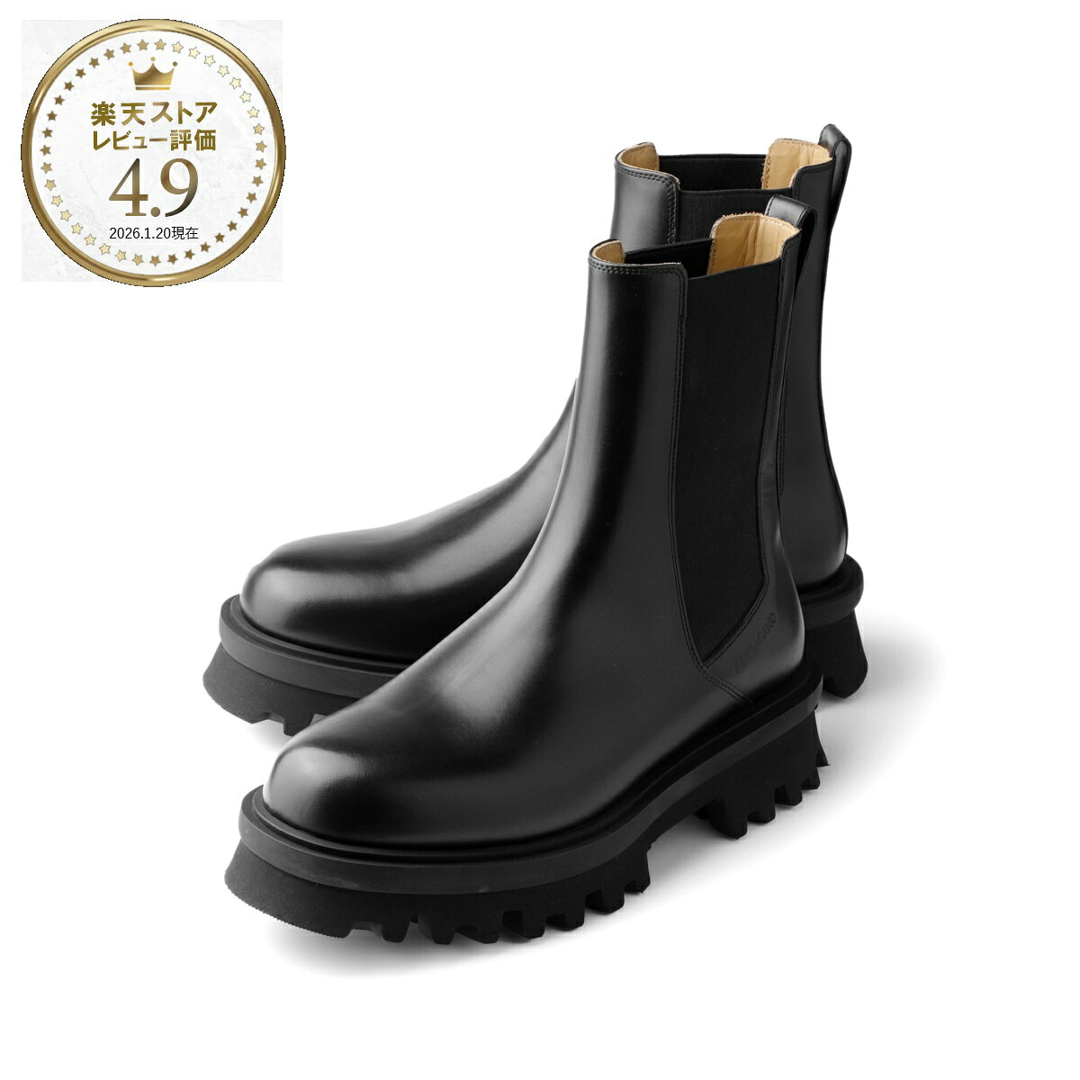 フェラガモ FERRAGAMO チェルシーブーツ ブラック メンズ 大きいサイズあり flash 21740 0763208 nero newbiscotto FLASH【返品送料無料】