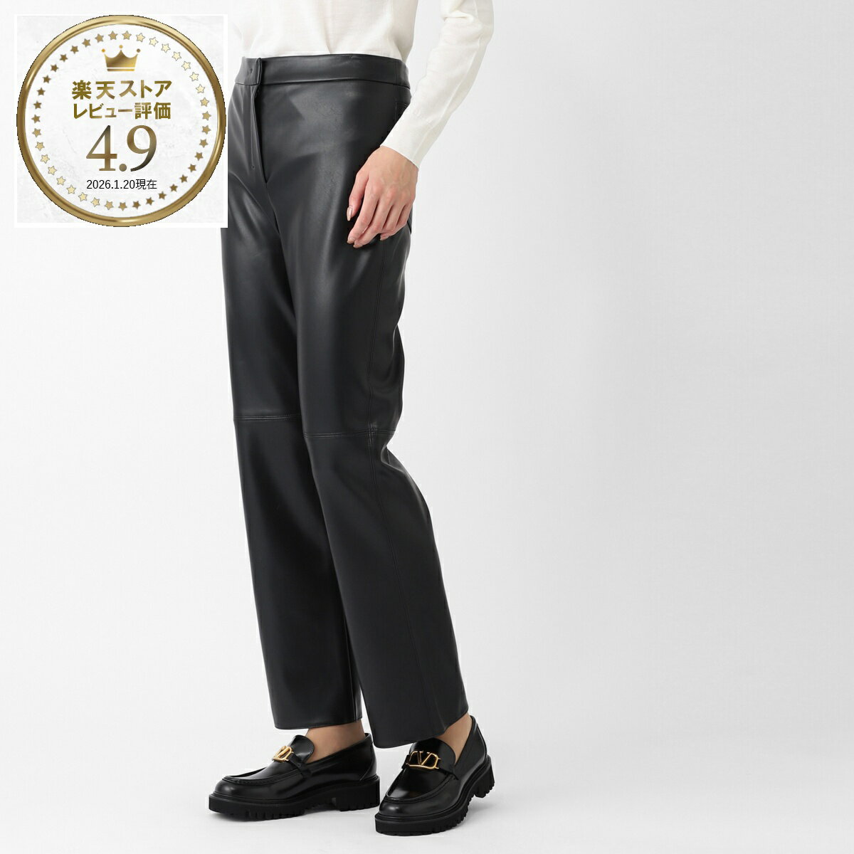 Rakuten - 【アウトレット】エスマックスマーラ S Max Mara フレアパンツ フェイクレザーパンツ ブラック レディース sublime 2529786013600 004 SUBLIME レザールック スリム パンツ【返品送料無料】