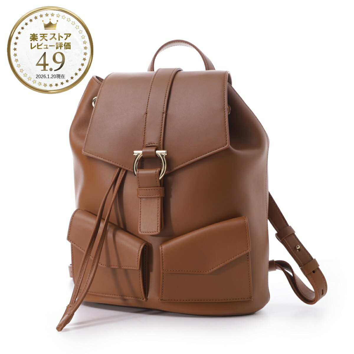 乐天商城 - フェラガモ FERRAGAMO バックパック リュックサック ブラウン レディース backpack 21a557 791117 naturalerst【返品送料無料】[2026SS]