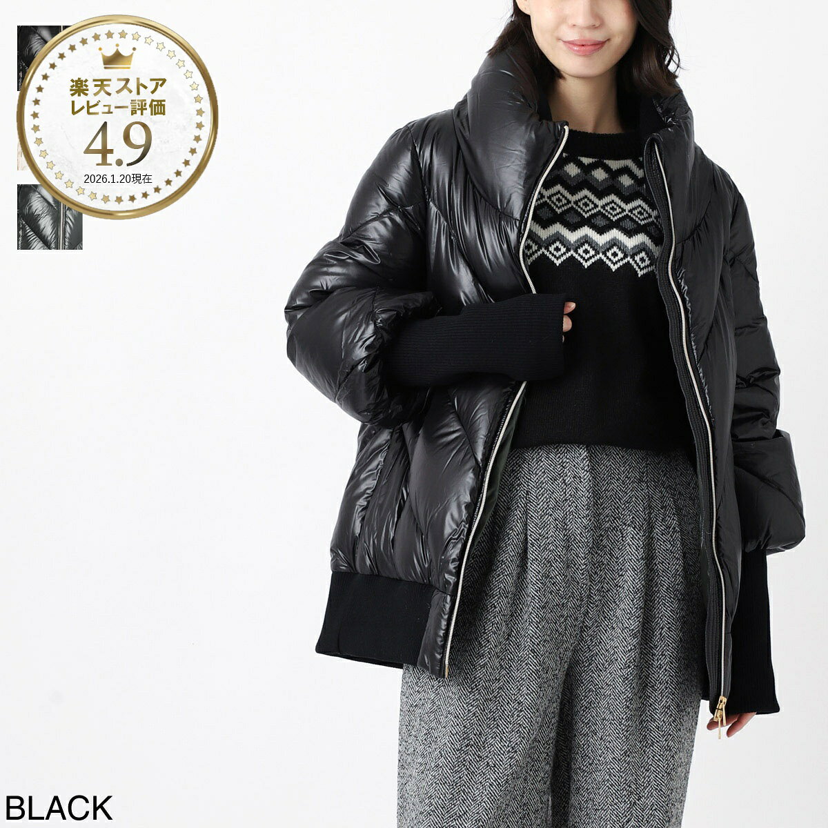 Rakuten - タトラス TATRAS ダウンジャケット レディース 大きいサイズあり ltla23a4261 d 01 black TUYUKKA ツユッカ【返品送料無料】