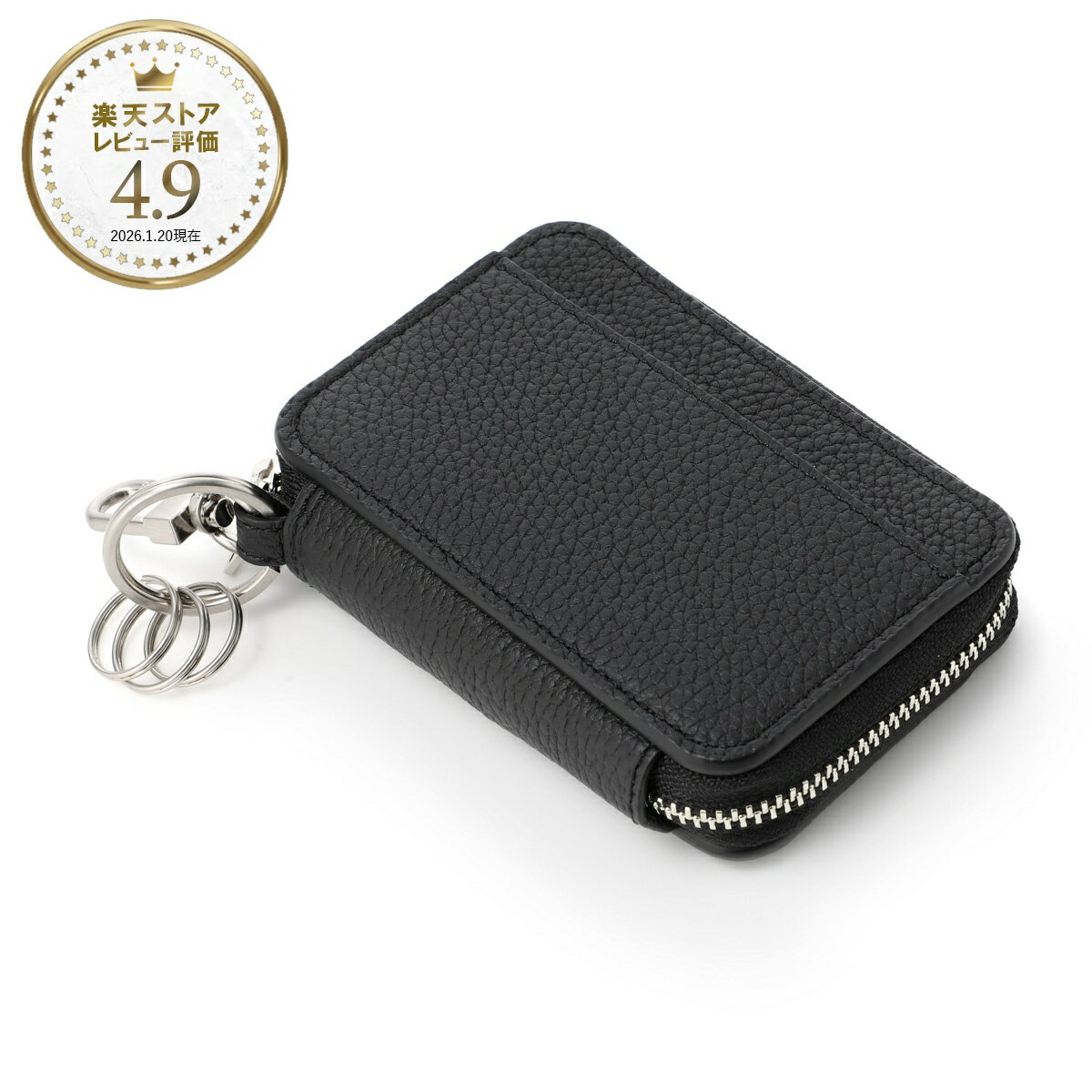 Rakuten - 【6/5限定!当選確率1/2!MAX300%POINT BACK!※要エントリー】ザソール THE SOLE キーケース ブラック メンズ keyc tm black トリヨン・モーリス スマートキーケース 【国内正規品】【返品送料無料】