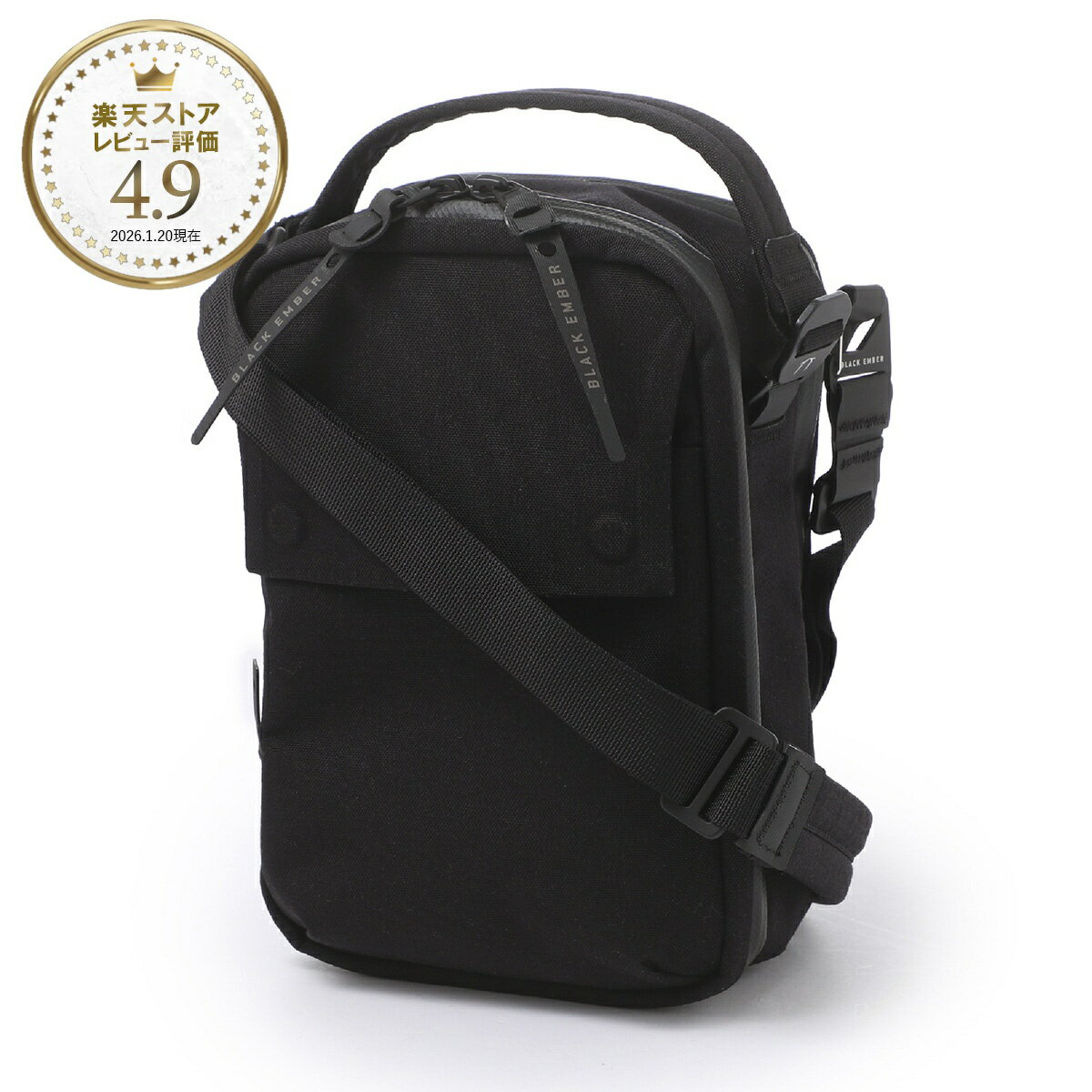 Rakuten - ブラックエンバー BLACK EMBER ショルダーバッグ 2WAY クロスボディバッグ ブラック メンズ kompak black KOMPAK【返品送料無料】