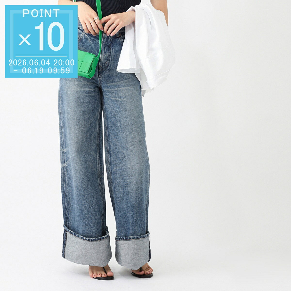 Rakuten - セリーヌ CELINE ジップフライジーンズ フレアジーンズ ブルー レディース 2n691 930f 07uw【返品送料無料】