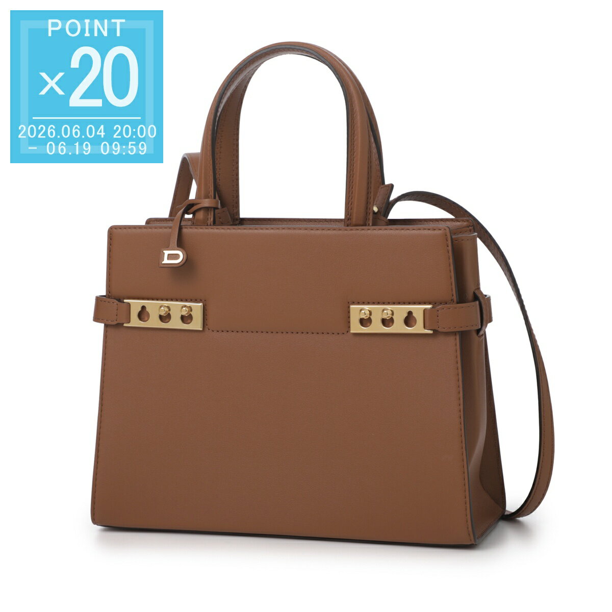 Rakuten - 【6/5限定!当選確率1/2!MAX300%POINT BACK!※要エントリー】【アウトレット】デルヴォー DELVAUX ハンドバッグ 2WAY ショルダーバッグ ブラウン レディース aa0636bqs030cdo tan TEMPETE CRUSH PM SILKY CALF【返品送料無料】