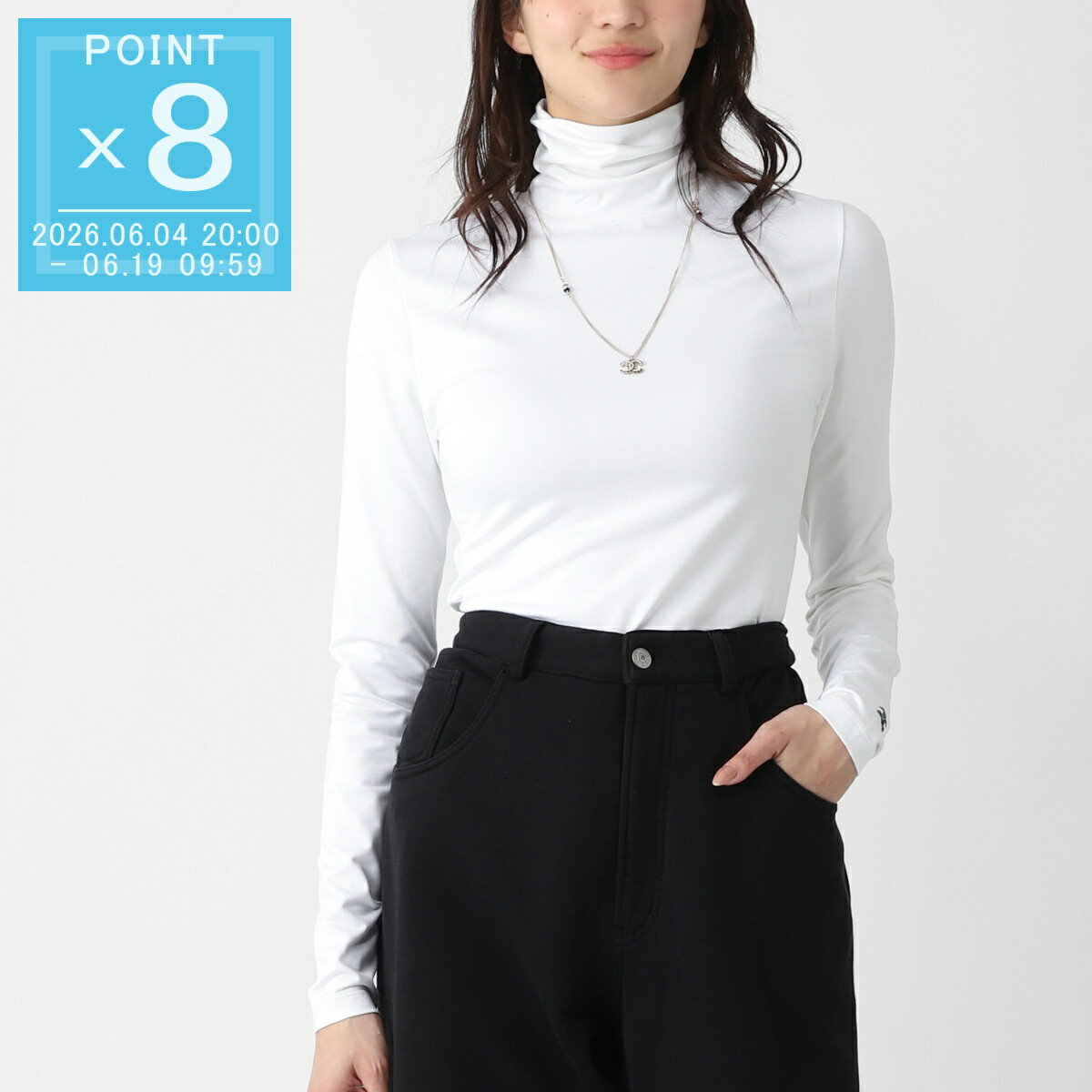 Rakuten - ★最大300%ポイント還元! 確率1/2! 6/10限定!※要エントリー セリーヌ CELINE ハイネックカットソー ホワイト レディース rx0cn 1012 gfp9【返品送料無料】[2026SS]