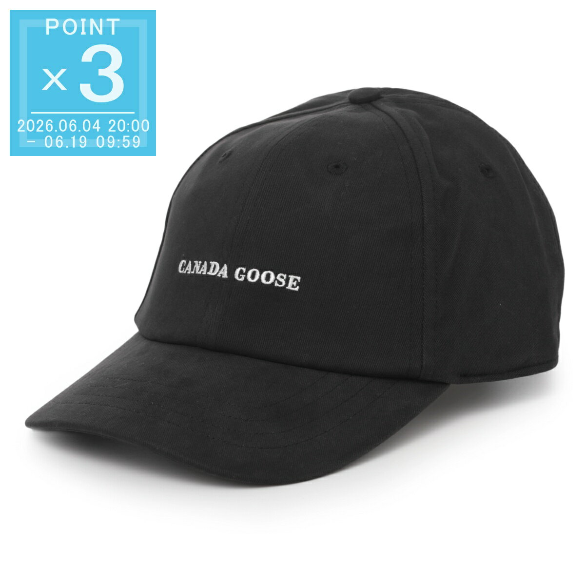 Rakuten - 【6/5限定!当選確率1/2!MAX300%POINT BACK!※要エントリー】カナダグース CANADA GOOSE ベースボールキャップ ブラック メンズ 5479u 93 blackwhite EVERYDAY CAP【返品送料無料】