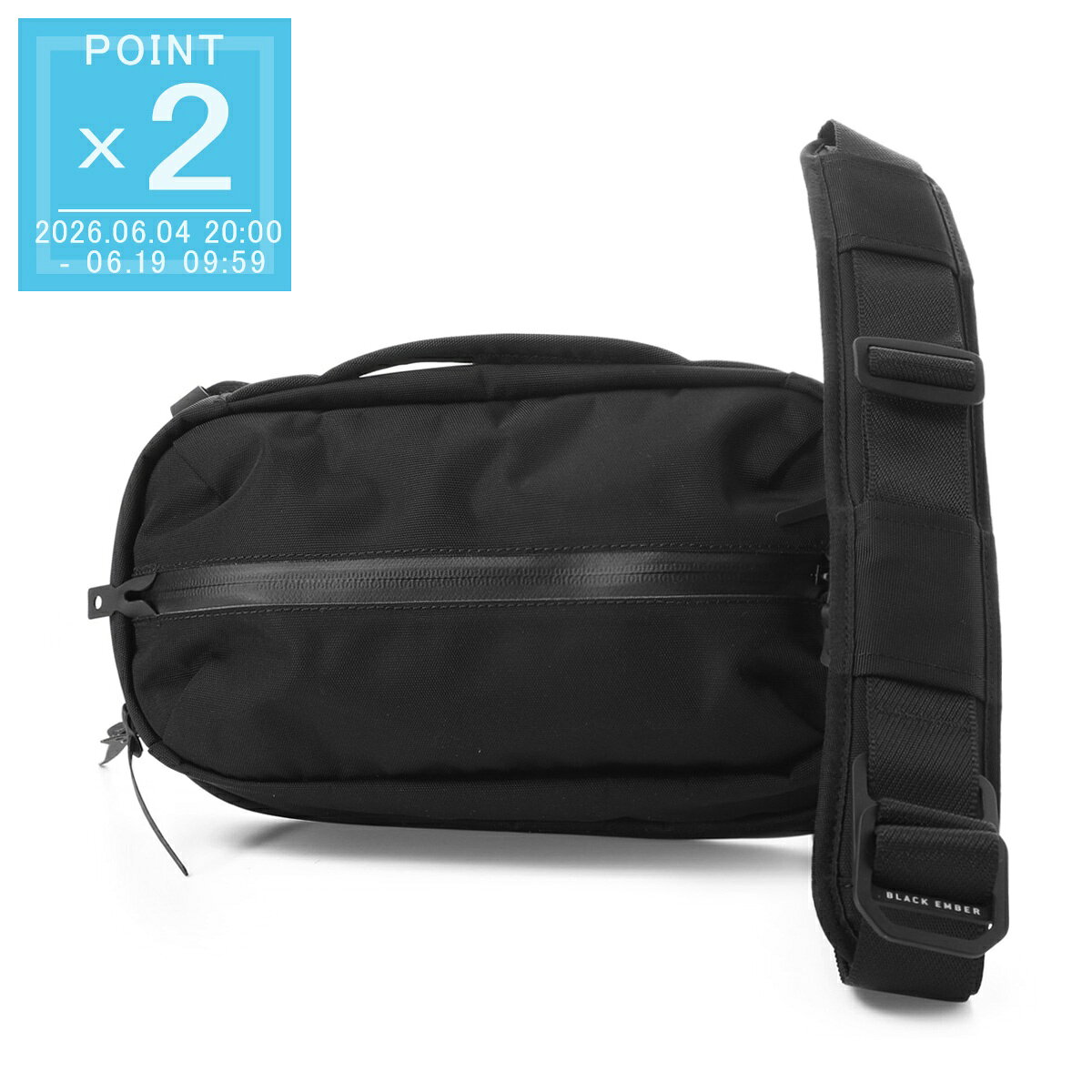 Rakuten - ブラックエンバー BLACK EMBER ショルダーバッグ 3WAY スリングバッグ ブラック メンズ gripsling6 jetblack GRIP SLING 6 EmberTex【返品送料無料】