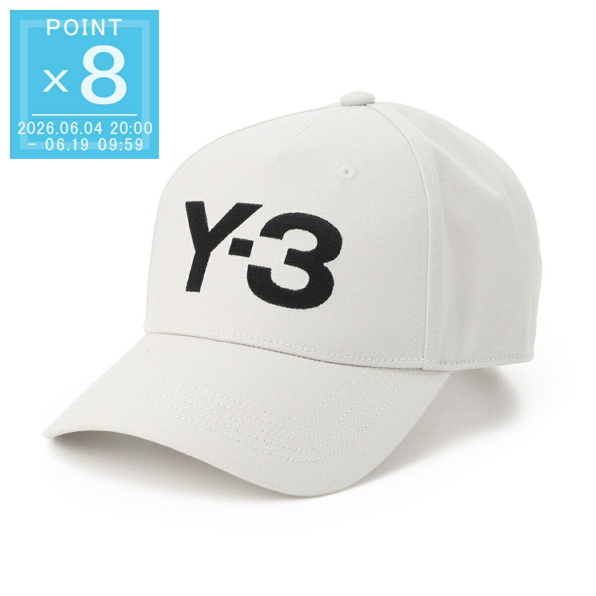 樂天商城 - ワイスリー Y-3 コットンキャップ グレー メンズ jp1144 talc Y-3 LOGO CAP ロゴ キャップ【返品送料無料】[2026SS]