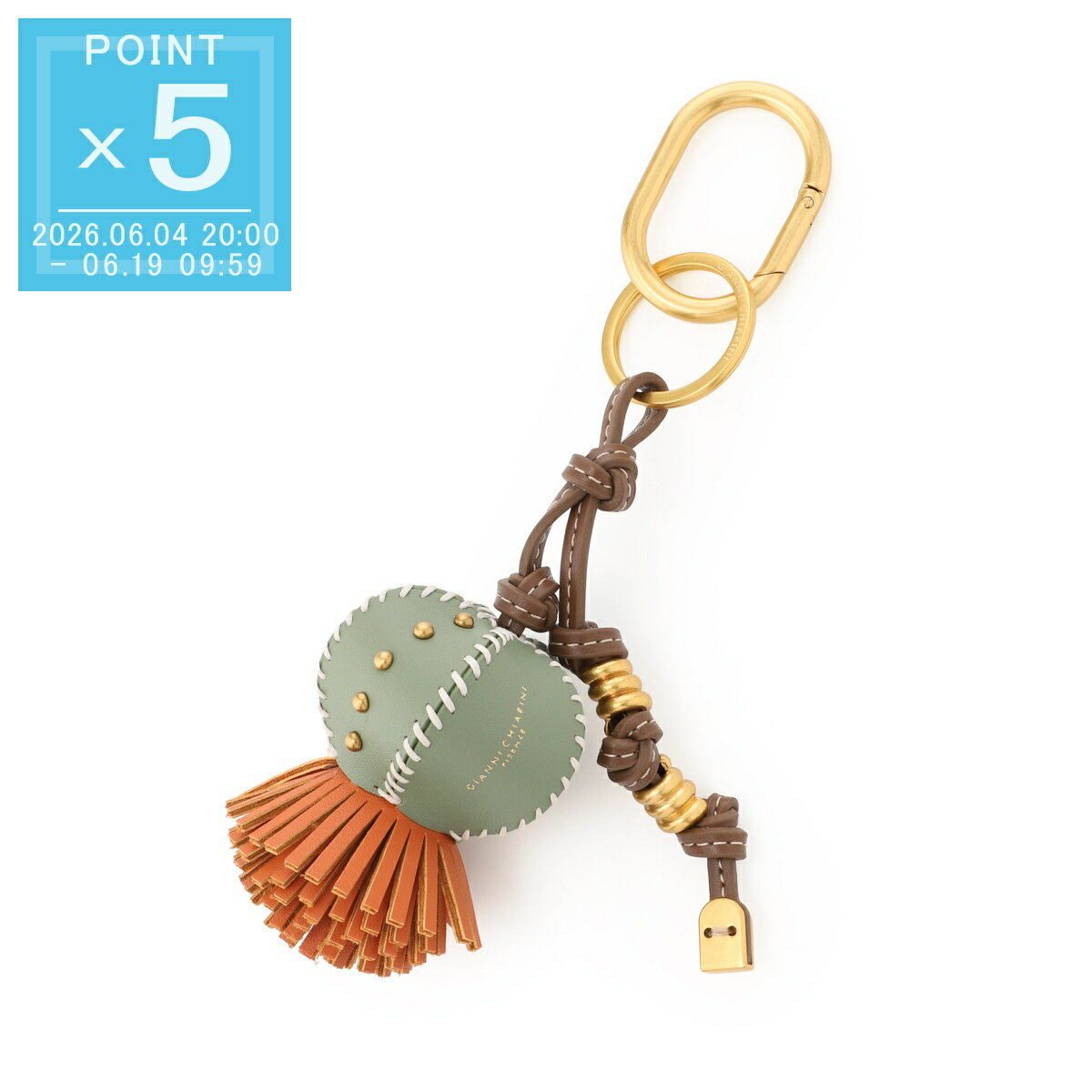 乐天商城 - ジャンニ キアリーニ GIANNI CHIARINI キーリング レディース pccactus04 14525 cactus spice CACTUS CHARM レザー サボテンモチーフ バッグチャーム【返品送料無料】[2026SS]