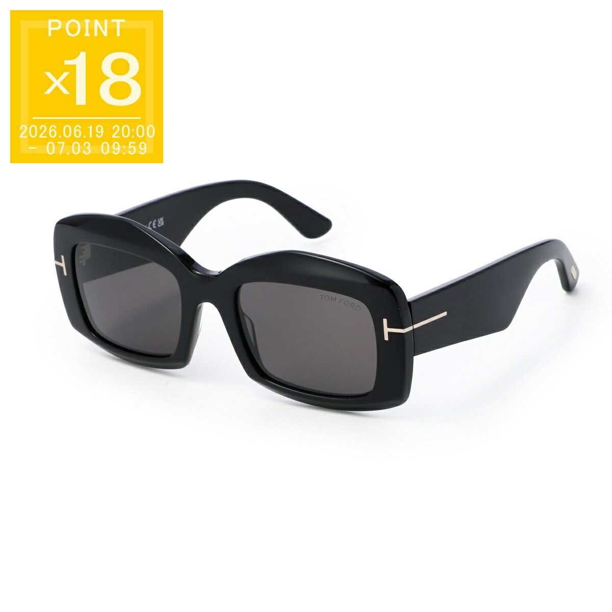 樂天商城 - トムフォード TOM FORD サングラス ブラック レディース ft1218 01a VENETIA【返品送料無料】
