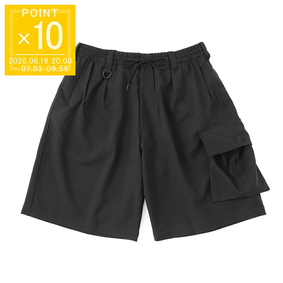 乐天商城 - 【アウトレット】ワイスリー Y-3 カーゴショーツ ハーフパンツ ブラック メンズ ks7652 black Y-3 SPORT UNIFORM CARGO SHORTS スポーツ ユニフォーム カーゴ ショーツ【返品送料無料】[2026SS][outnew]