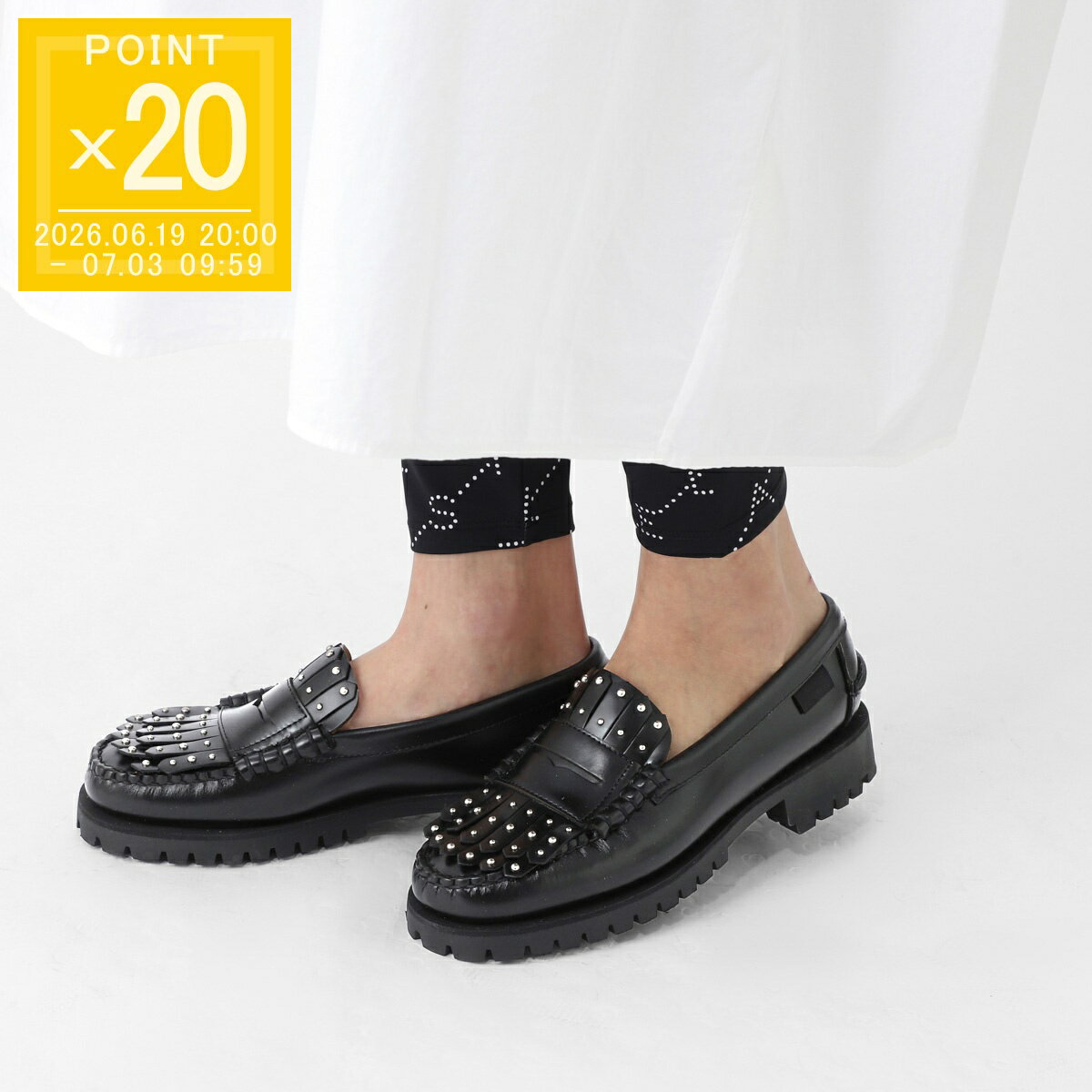 ウィークエンドマックスマーラ WEEKEND Max Mara ローファー ブラック レディース weekendanlug 2525526015600 001 SEBAGO コラボ WEEKENDANLUG Dan ラグローファー