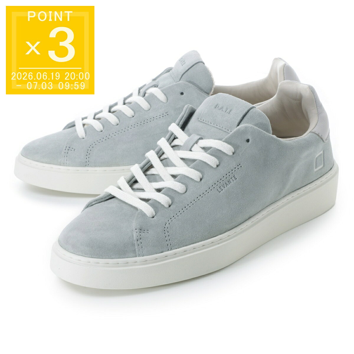 デイト DATE スニーカー グレー メンズ 大きいサイズあり levante m441 lv sd gy suede gray LEVANTE SUEDE スエードレザー クッションインソール